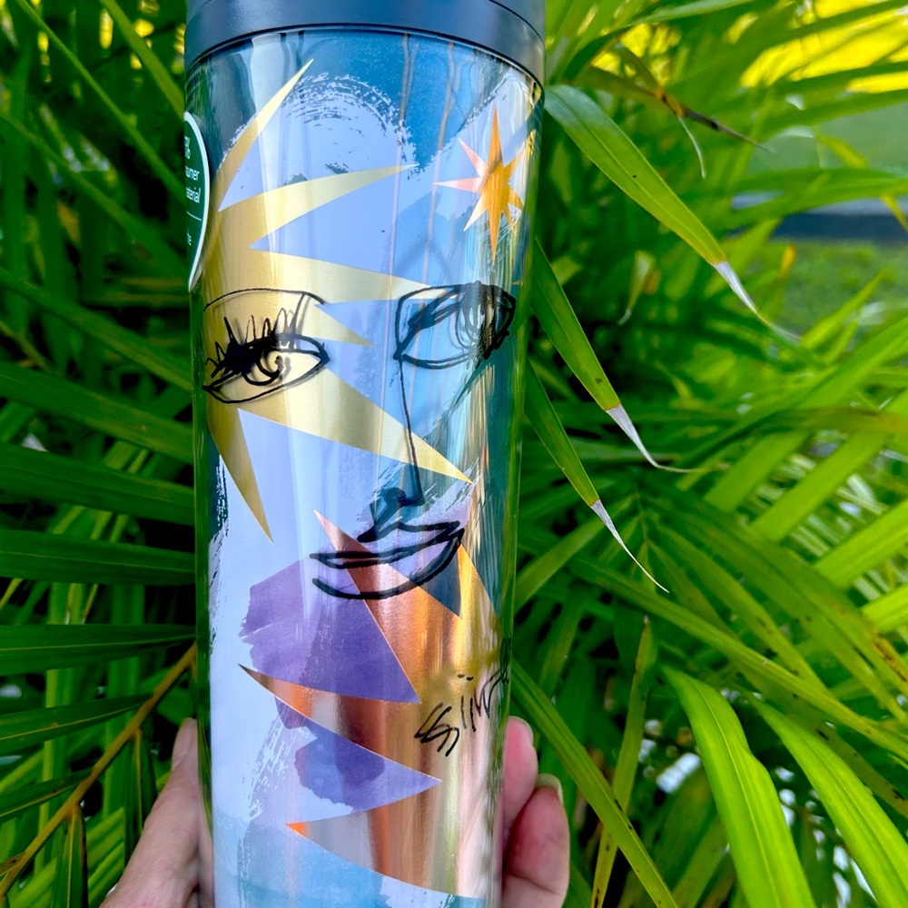 Starbucks Abstract Siren Mermaid Recycled Hot Cup Cold Tumbler Vintage NWT 2012